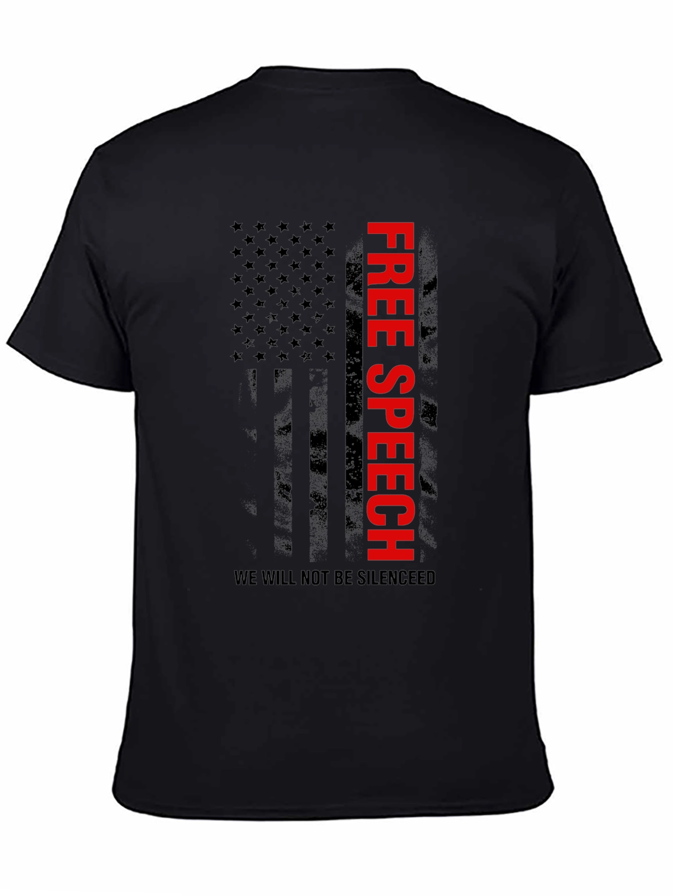 Free Speech Flag Graphic T-Shirt