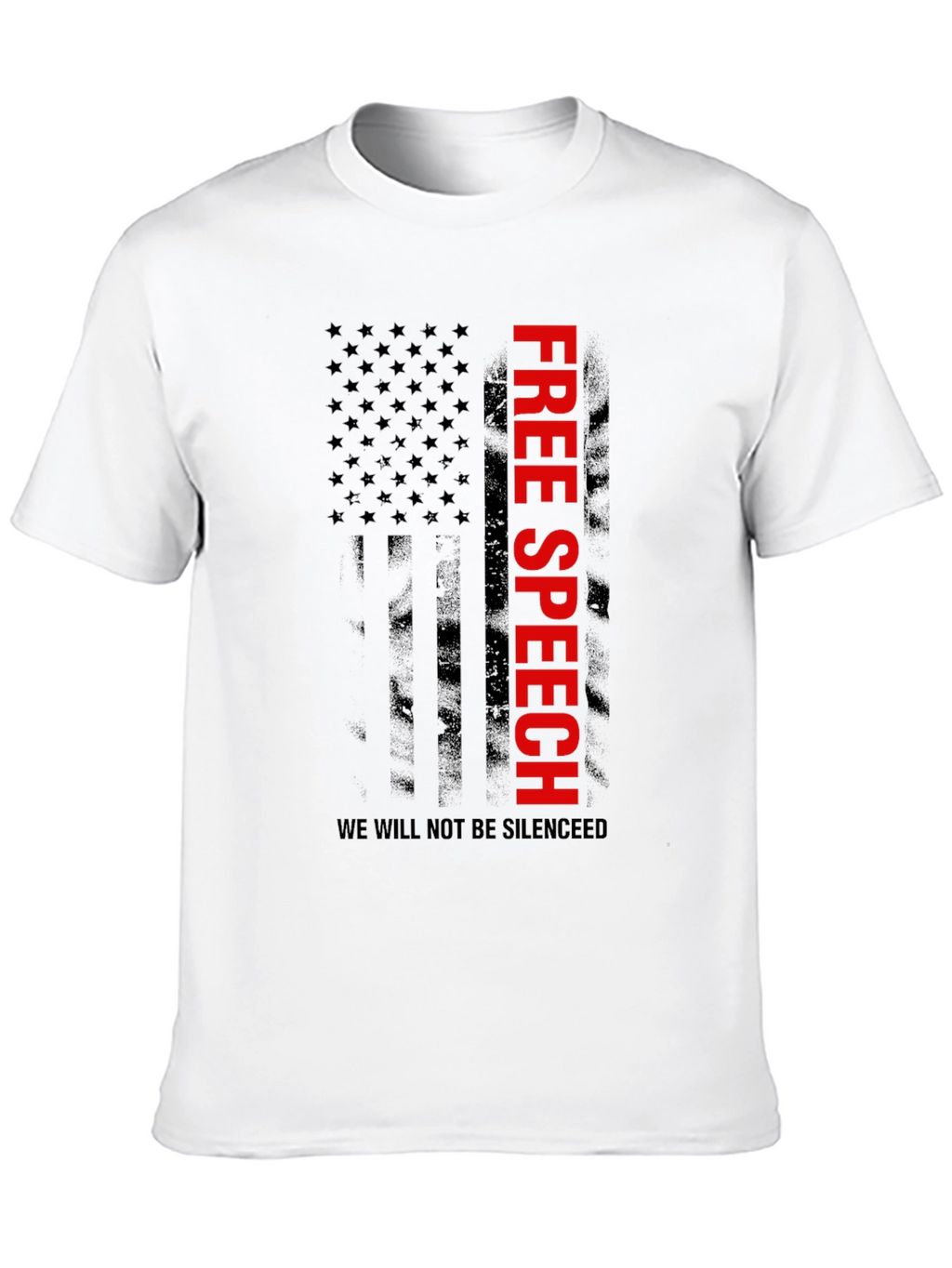 Free Speech Flag Graphic T-Shirt