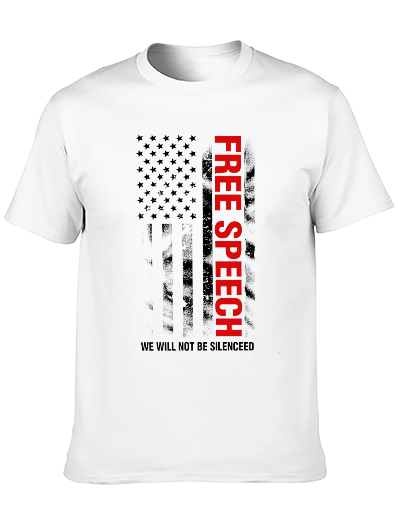 Free Speech Flag Graphic T-Shirt