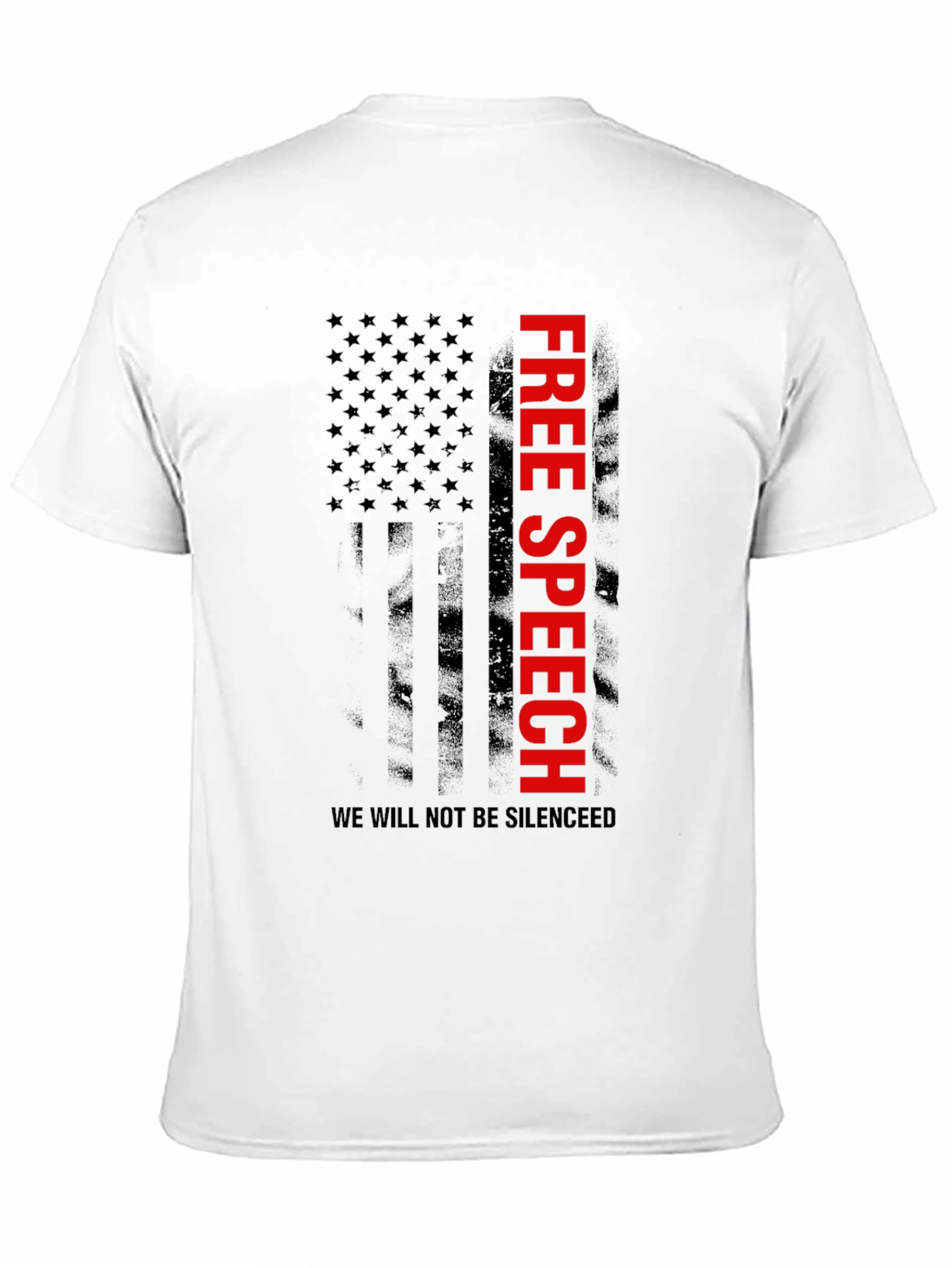 Free Speech Flag Graphic T-Shirt