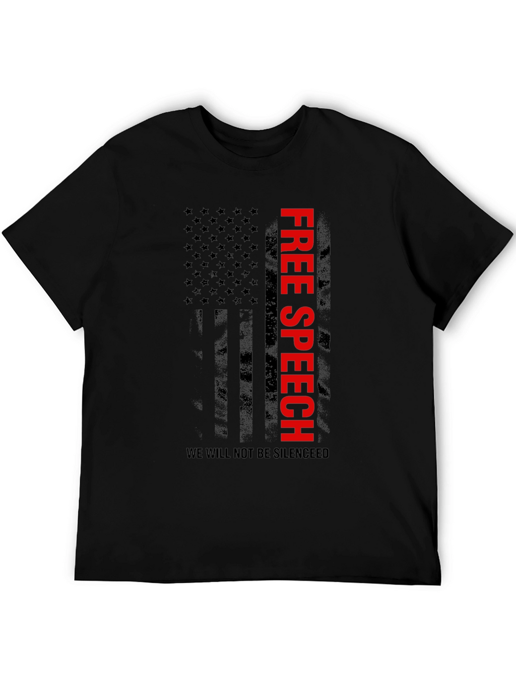 Free Speech Flag Graphic T-Shirt