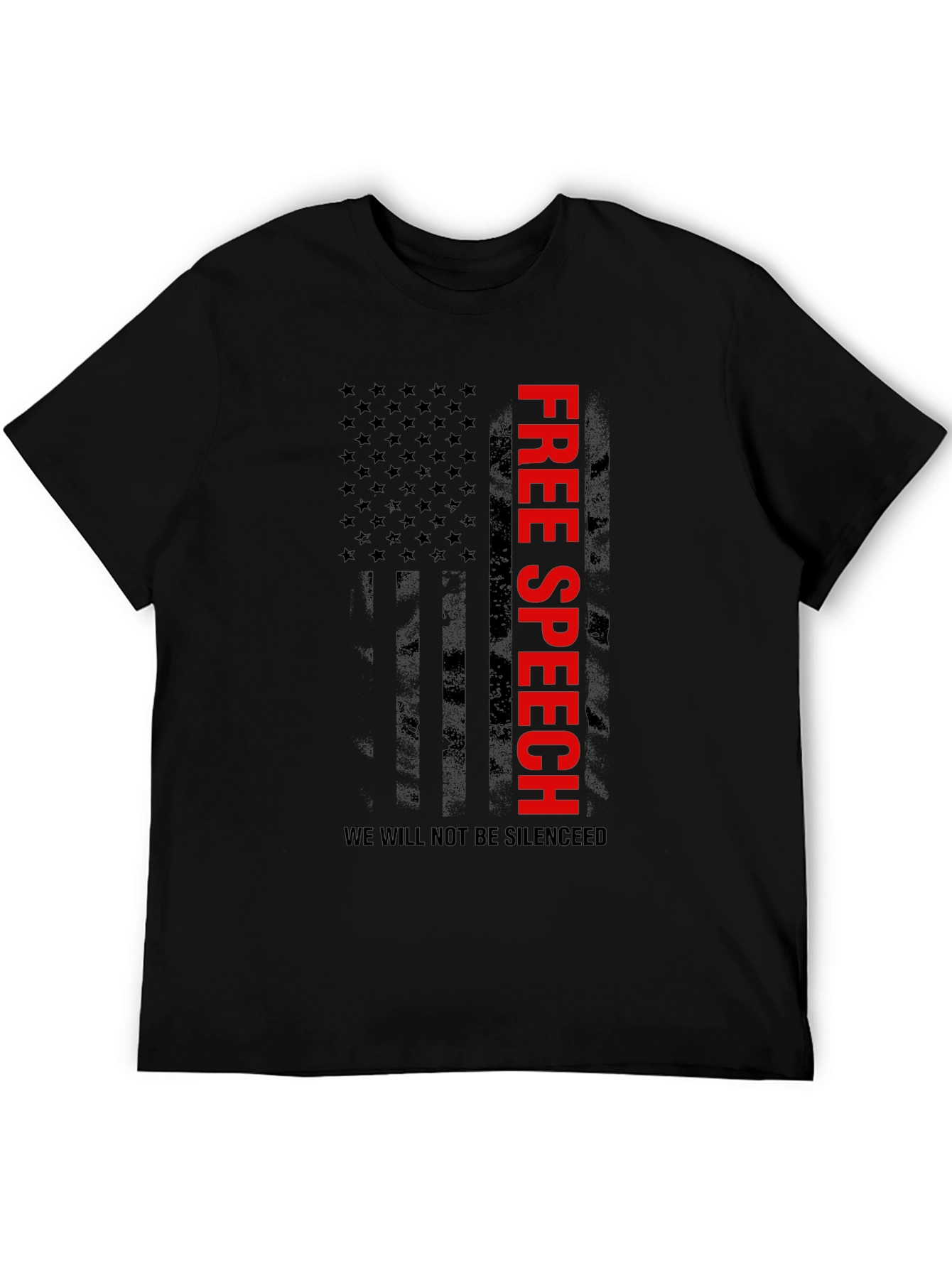 Free Speech Flag Graphic T-Shirt