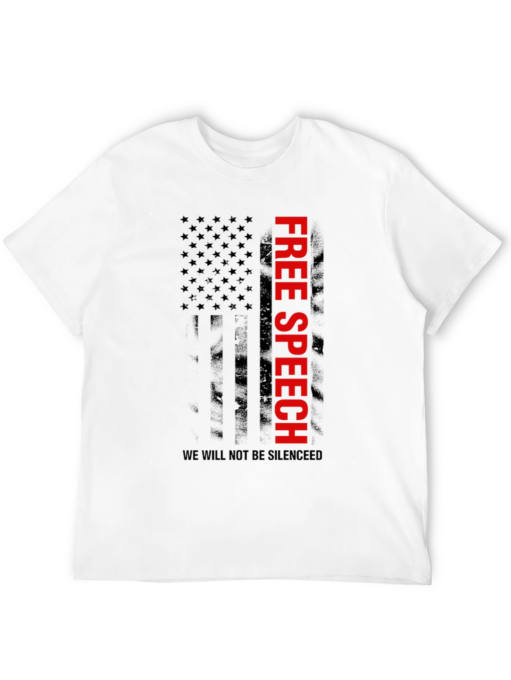Free Speech Flag Graphic T-Shirt