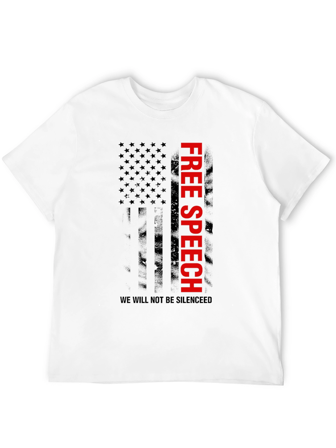 Free Speech Flag Graphic T-Shirt