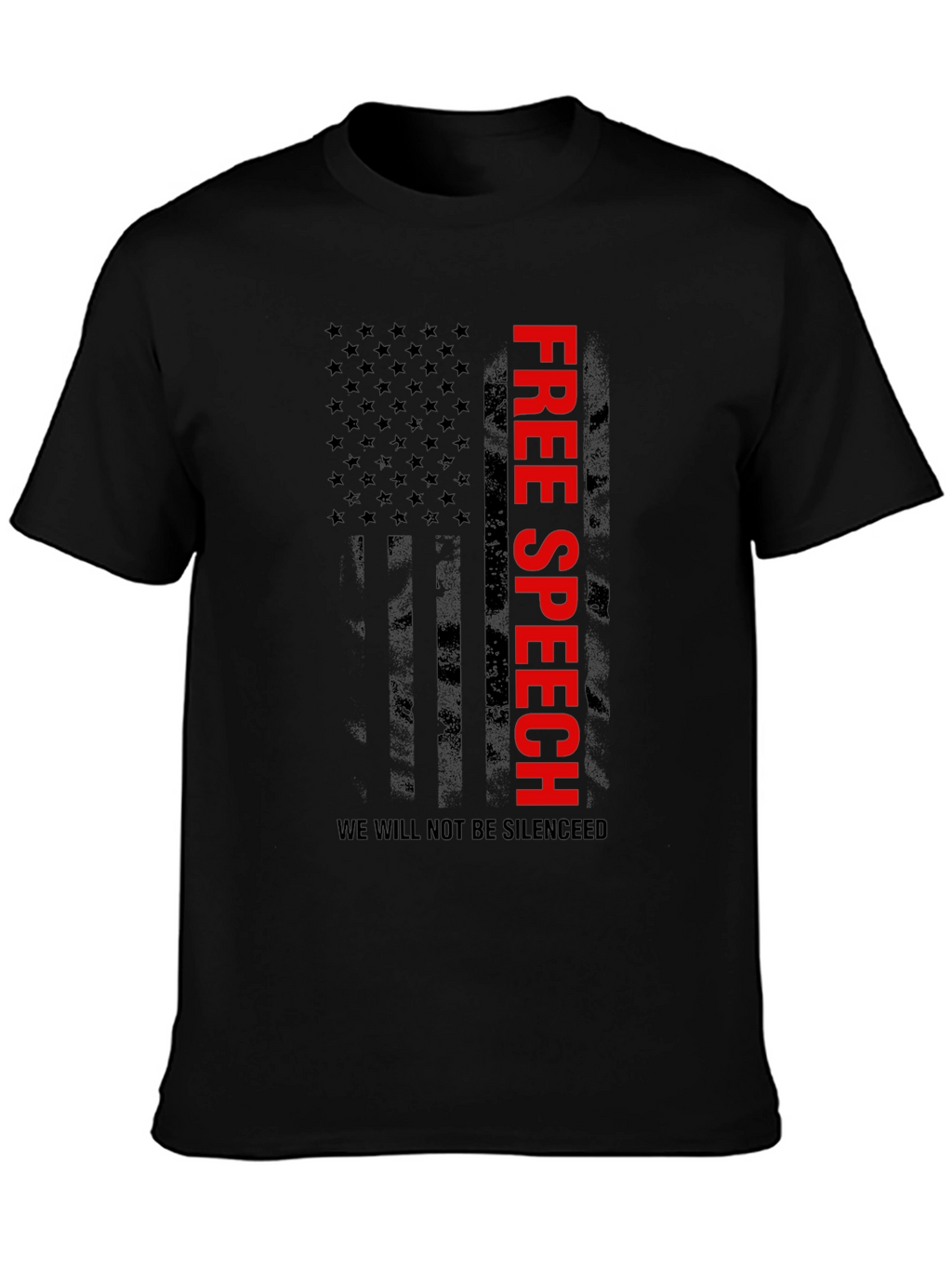 Free Speech Flag Graphic T-Shirt
