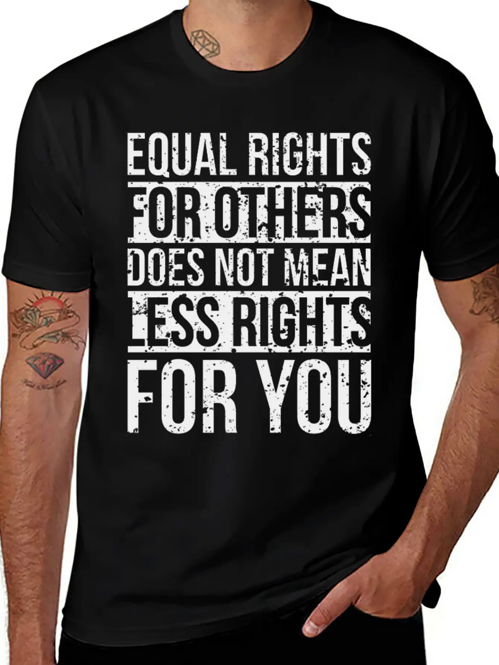 Equal Rights For Others Does Not Mean Less Rights Breathable Soft Cotton T-Shirt – Timeless Casual Look