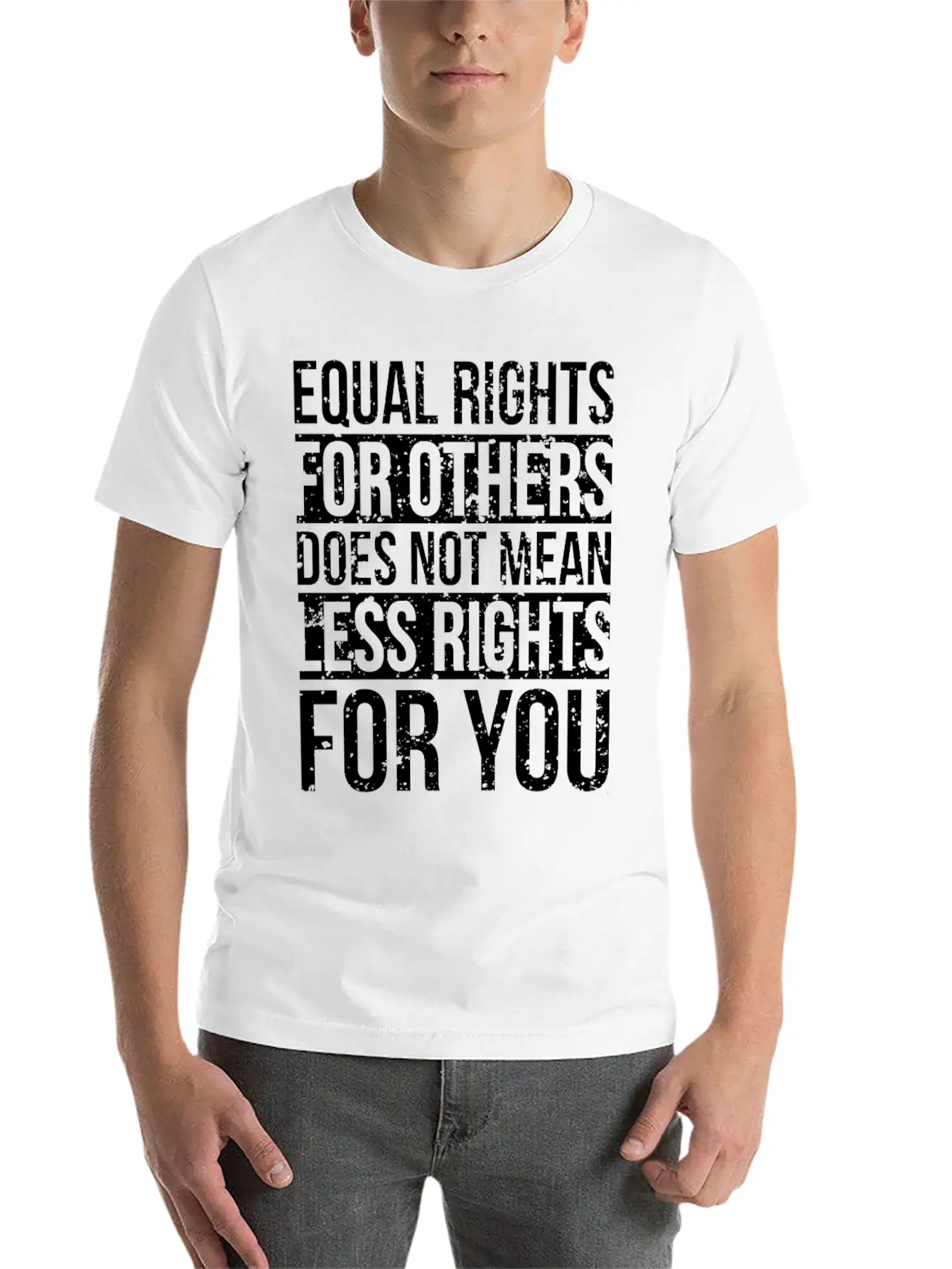Equal Rights For Others Does Not Mean Less Rights Breathable Soft Cotton T-Shirt – Timeless Casual Look