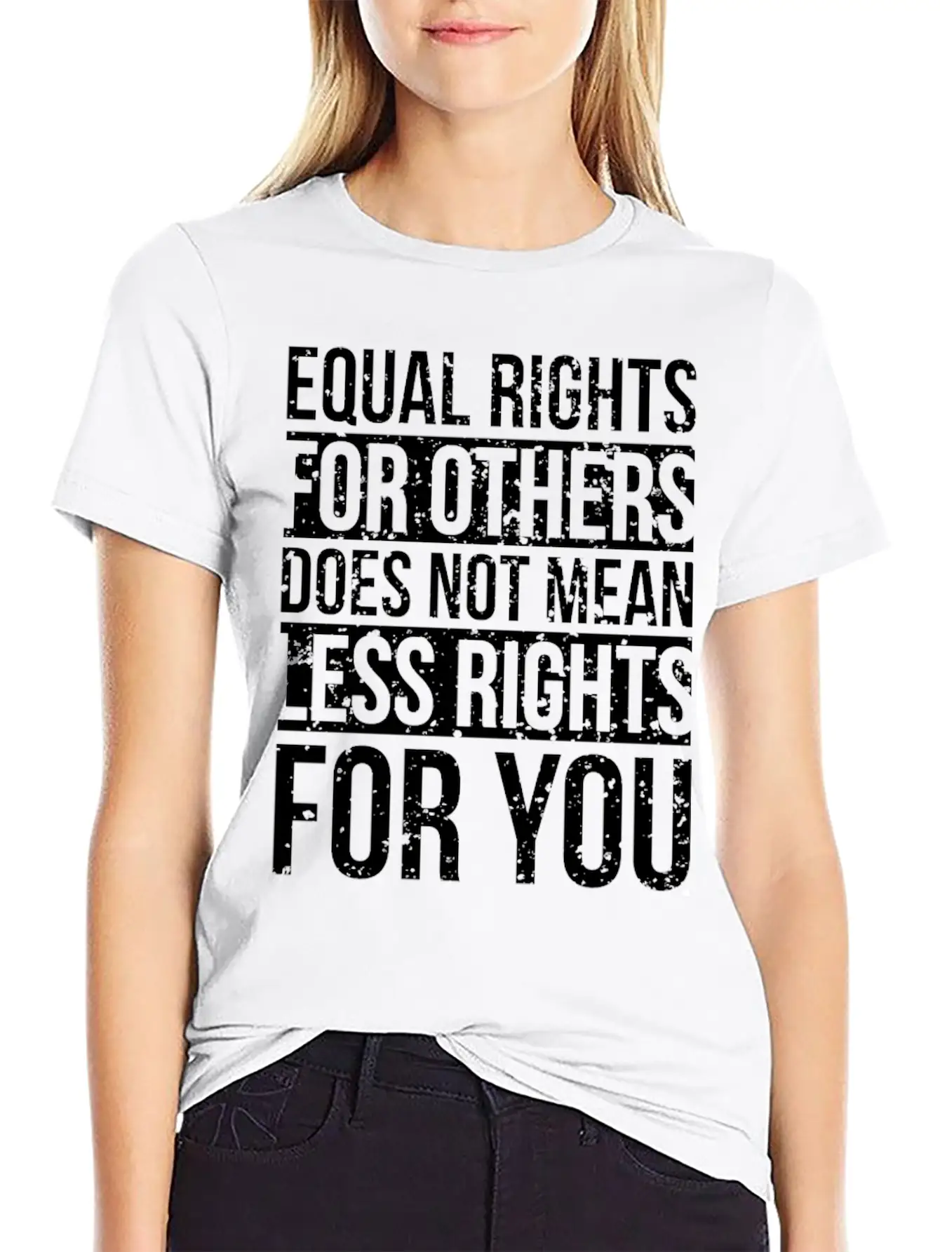 Equal Rights For Others Does Not Mean Less Rights Breathable Soft Cotton T-Shirt – Timeless Casual Look