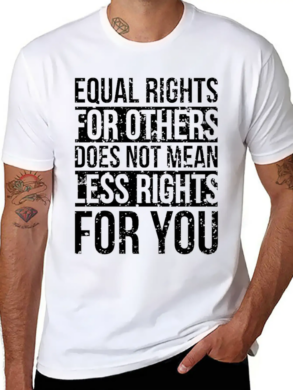 Equal Rights For Others Does Not Mean Less Rights Breathable Soft Cotton T-Shirt – Timeless Casual Look