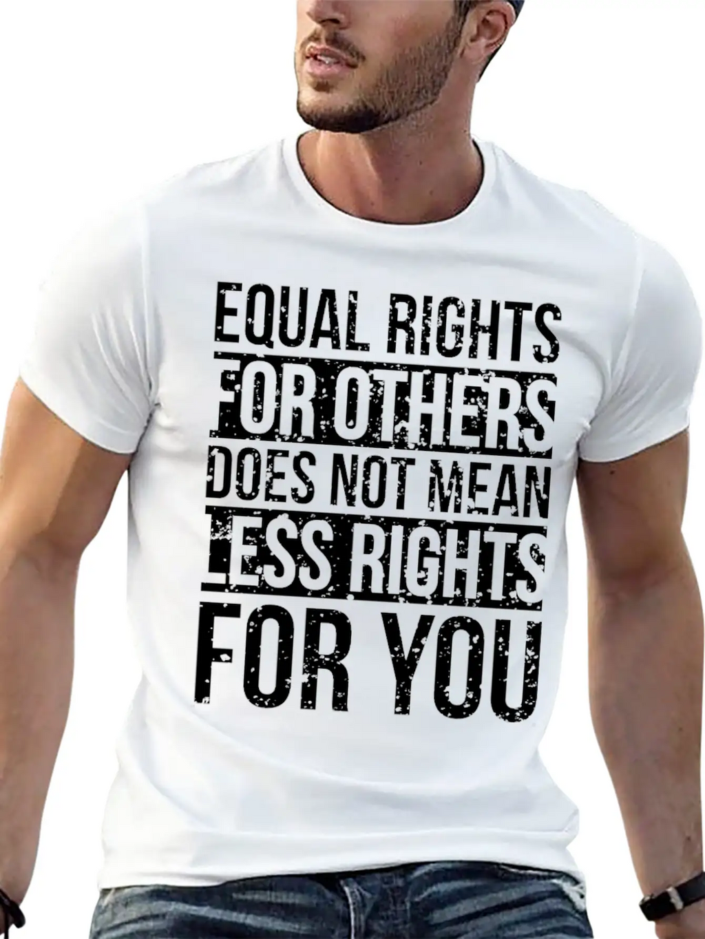 Equal Rights For Others Does Not Mean Less Rights Breathable Soft Cotton T-Shirt – Timeless Casual Look