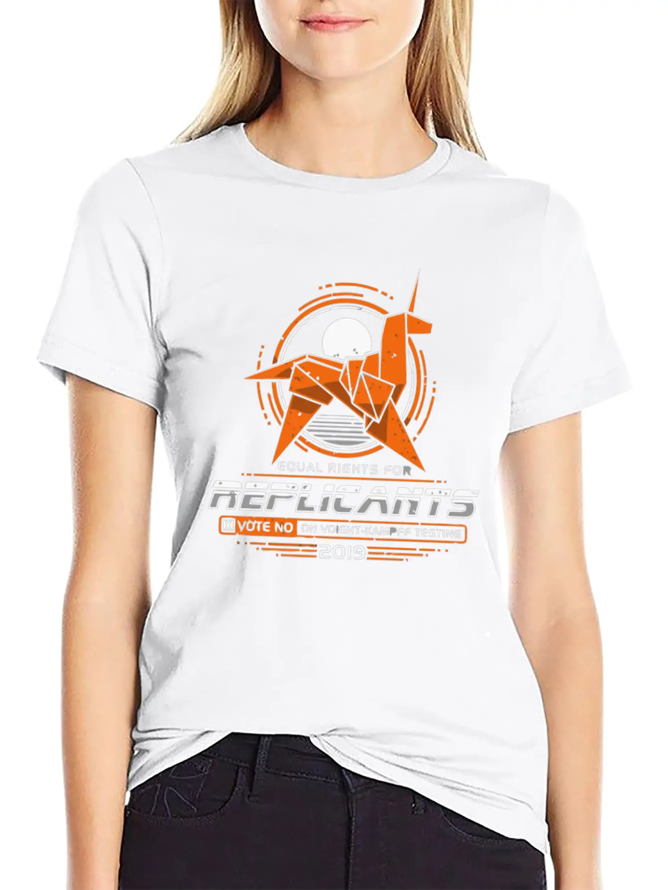 EQUAL RIGHTS FOR REPLICANTS Classic Fit Graphic Tee For Daily Comfort – Unisex Cotton Shirt