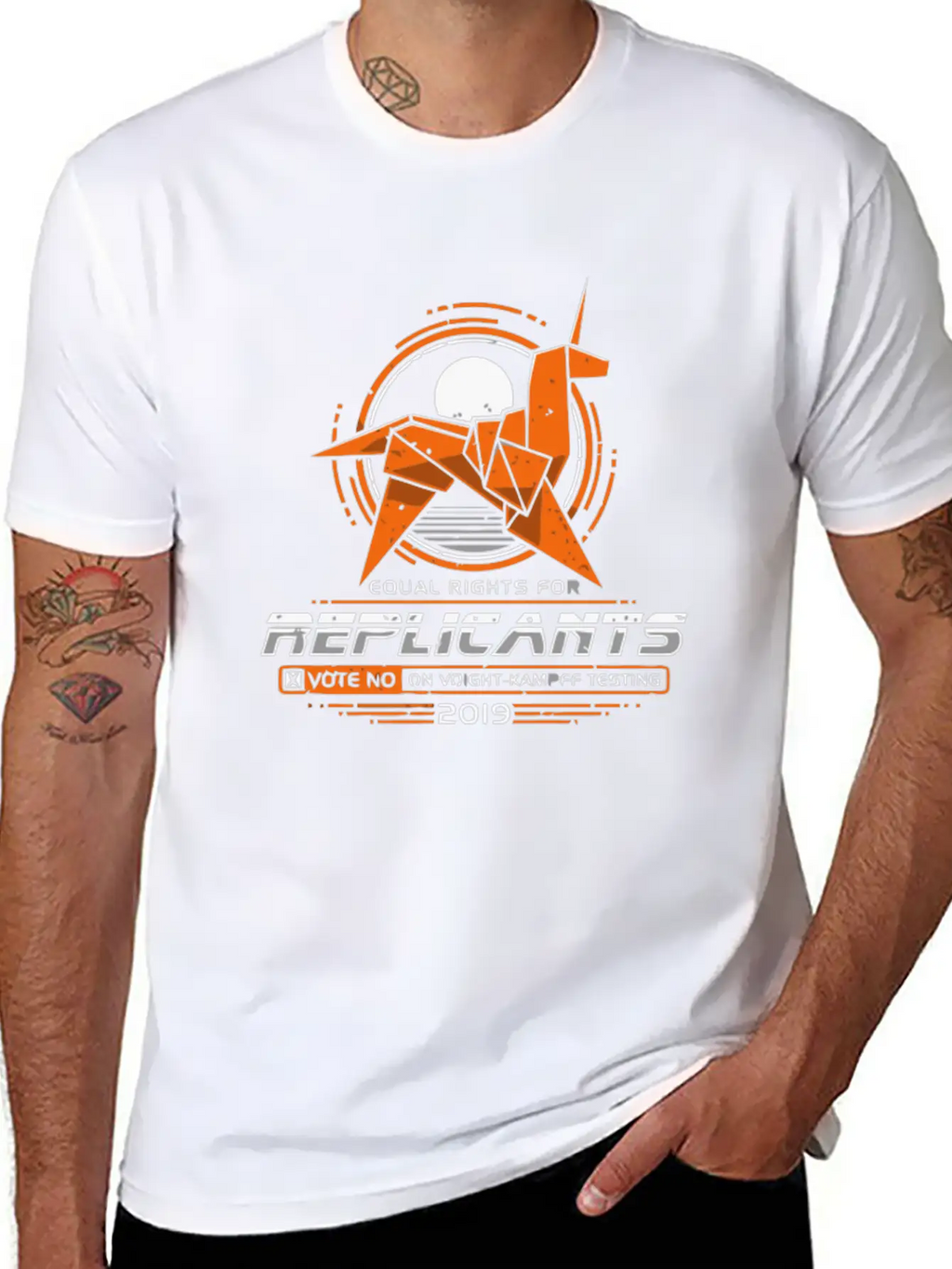 EQUAL RIGHTS FOR REPLICANTS Classic Fit Graphic Tee For Daily Comfort – Unisex Cotton Shirt