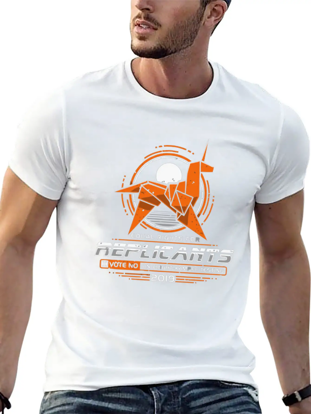 EQUAL RIGHTS FOR REPLICANTS Classic Fit Graphic Tee For Daily Comfort – Unisex Cotton Shirt