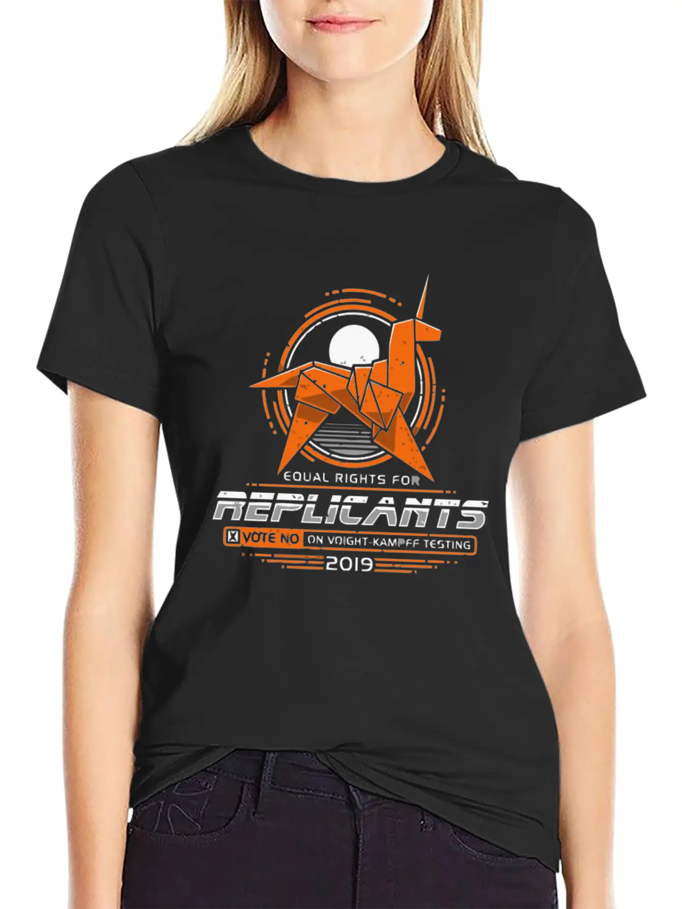 EQUAL RIGHTS FOR REPLICANTS Classic Fit Graphic Tee For Daily Comfort – Unisex Cotton Shirt