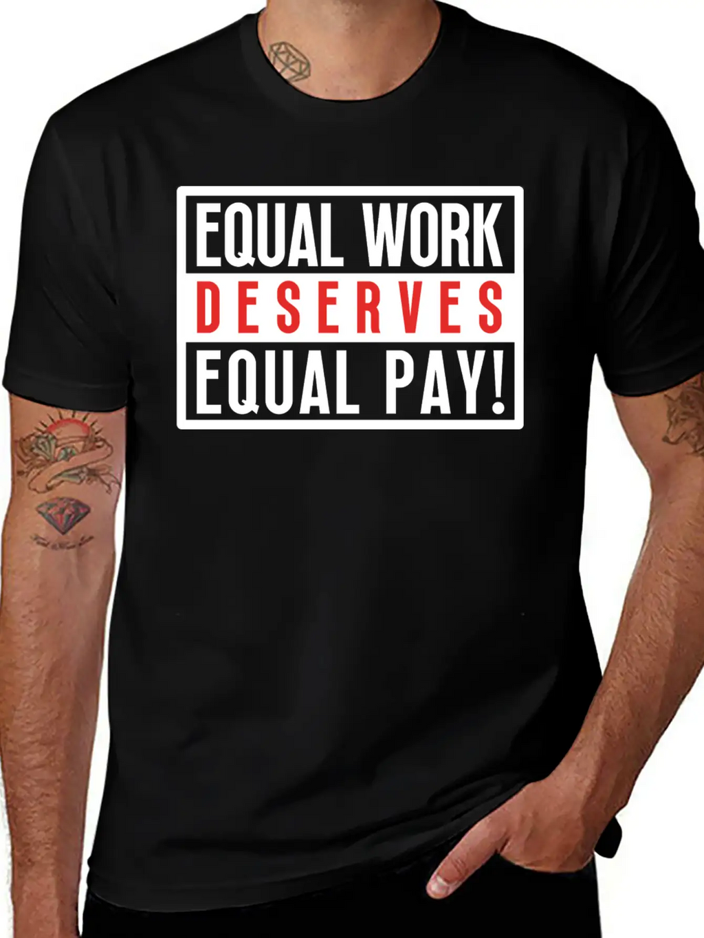 Equal Work Deserves Equal Pay Breathable Soft Cotton T-Shirt – Timeless Casual Look