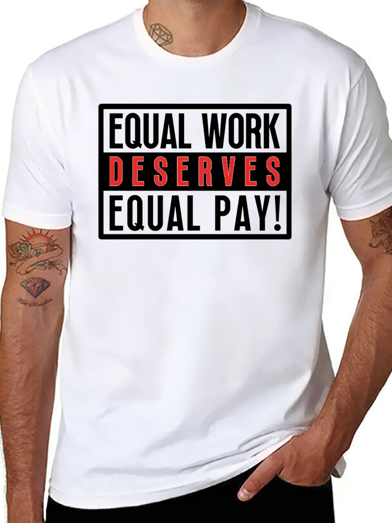 Equal Work Deserves Equal Pay Breathable Soft Cotton T-Shirt – Timeless Casual Look