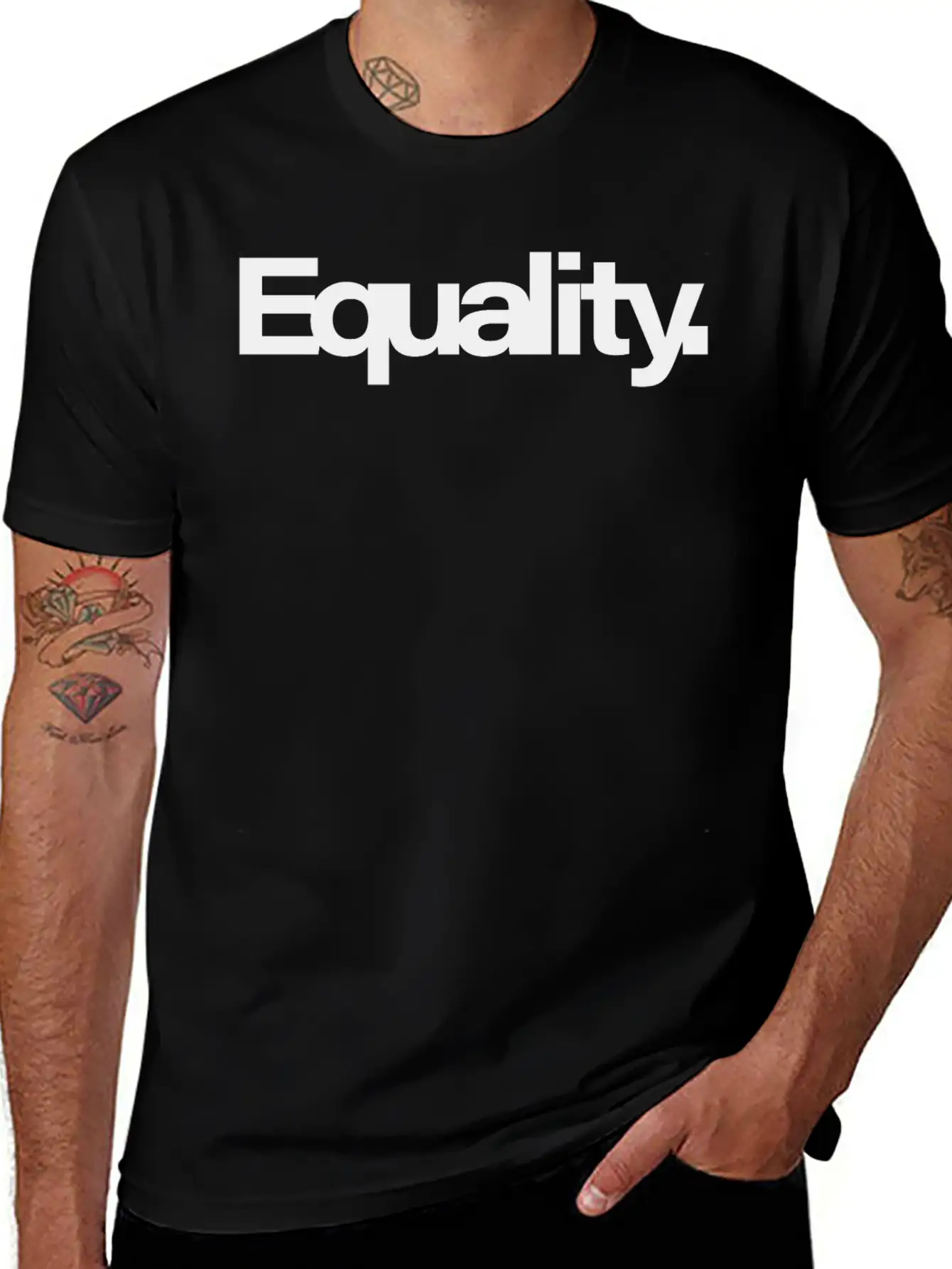 Equality Unisex Short Sleeve Soft Cotton T-Shirt – Casual Everyday Wear
