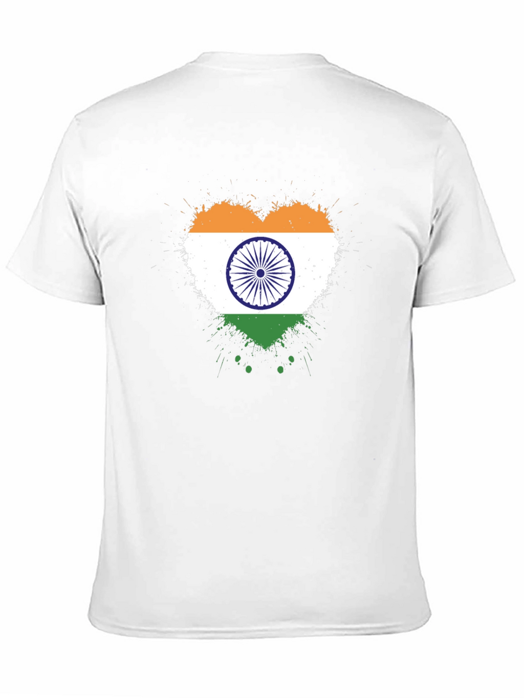 India Flag Heart T-Shirt - Patriotic Graphic Tee