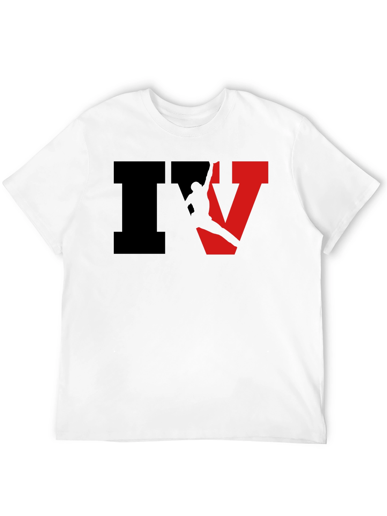 Stylish Black IV Graphic T-Shirt