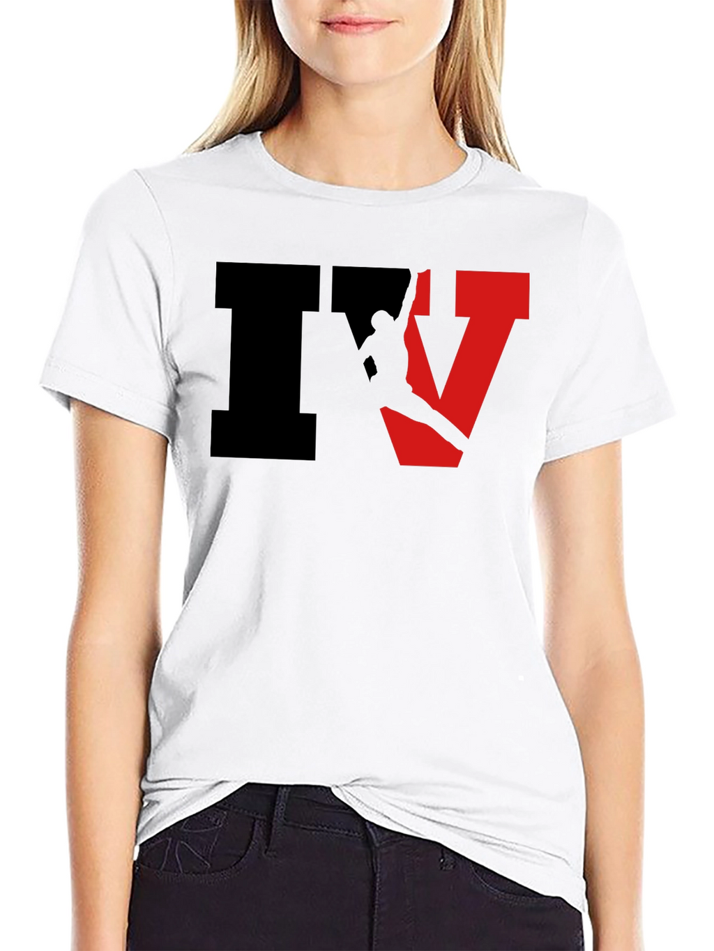 Stylish Black IV Graphic T-Shirt