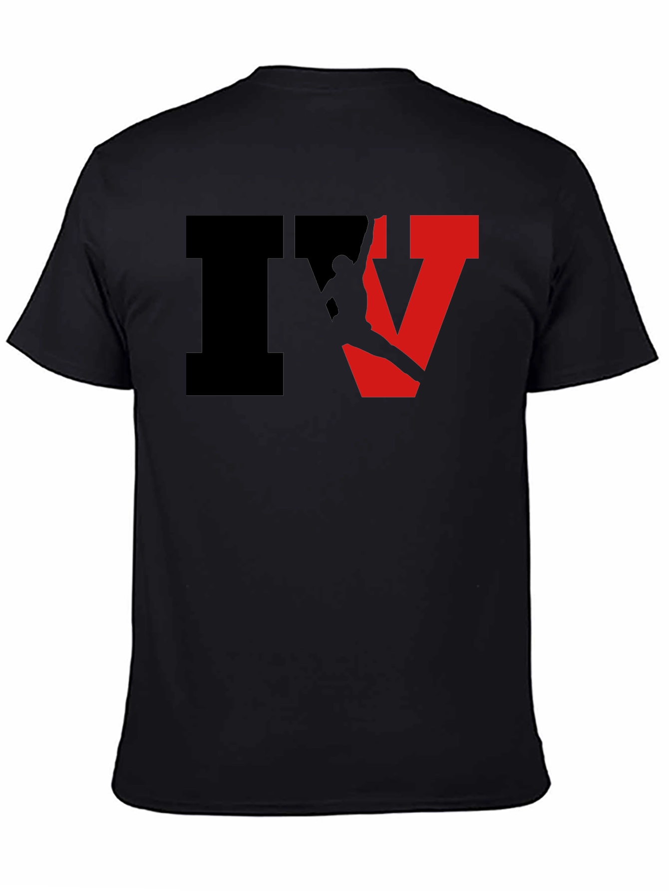 Stylish Black IV Graphic T-Shirt