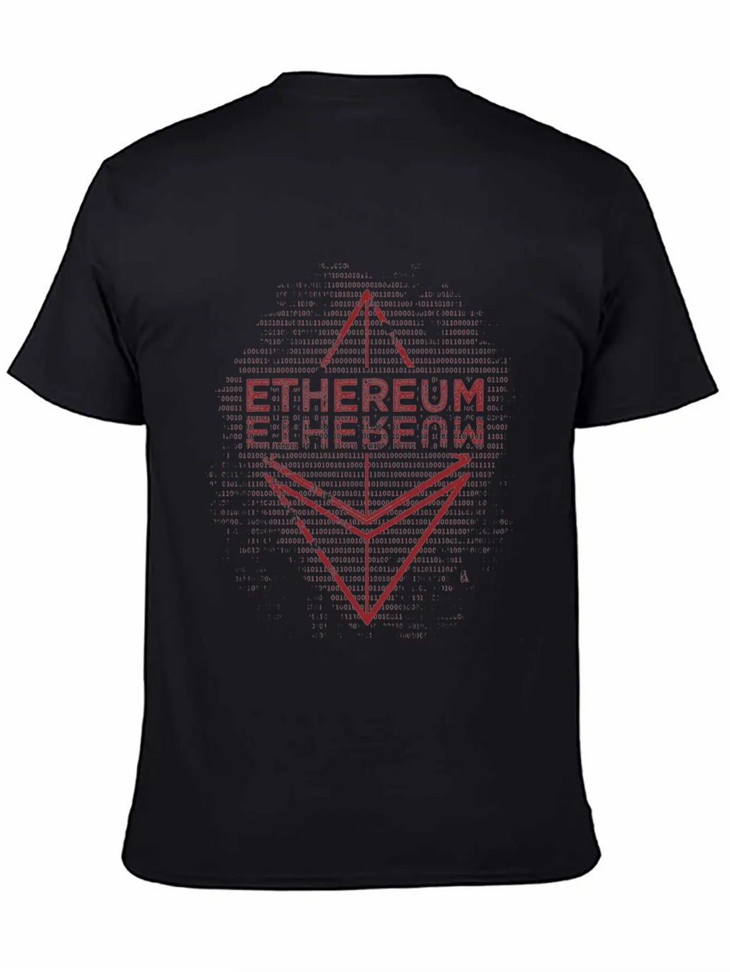 Ethereum Frontier Red Design On White Unisex Casual T-Shirt – Clean Design For Daily Comfort