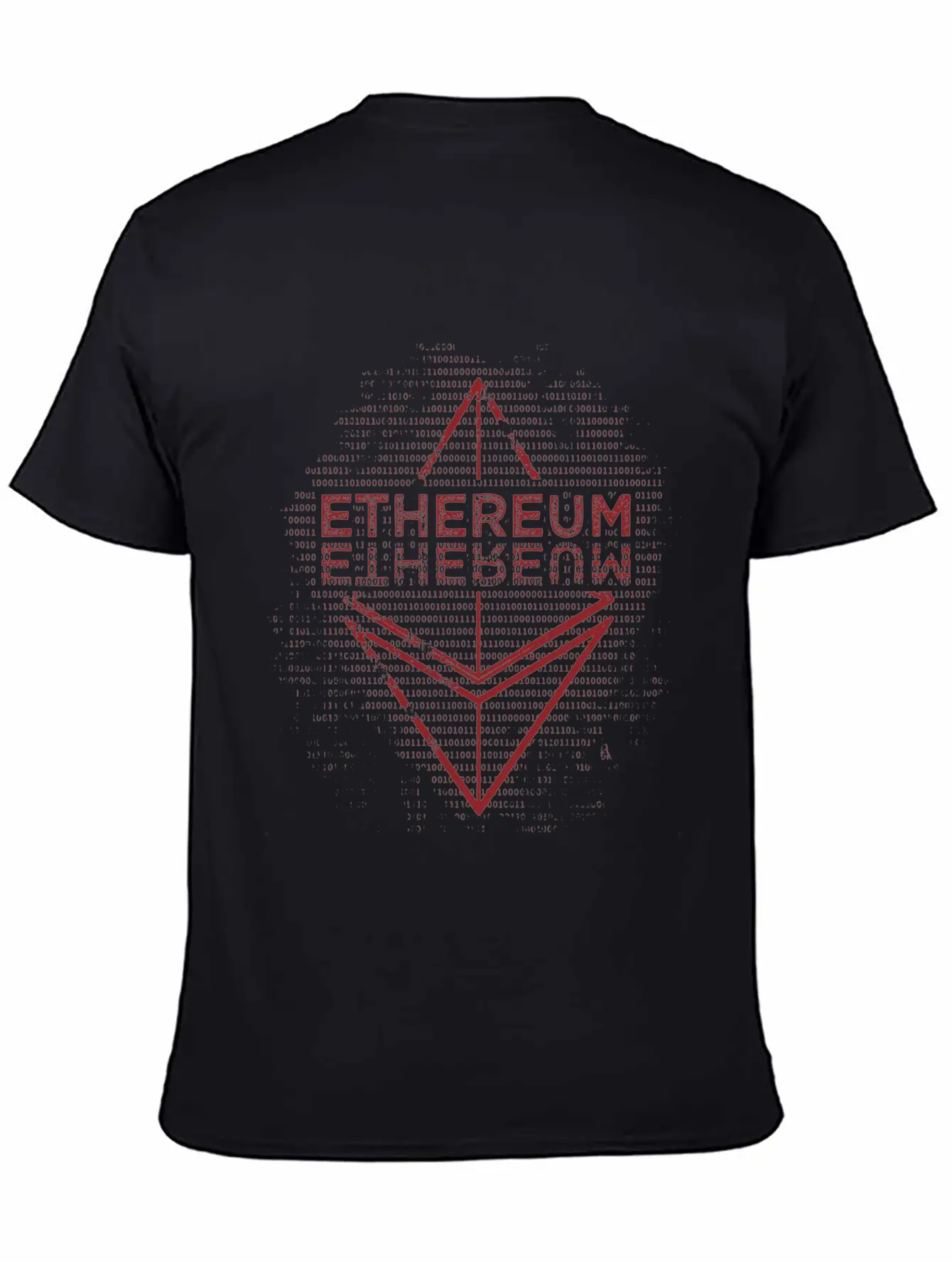 Ethereum Frontier Red Design On White Unisex Casual T-Shirt – Clean Design For Daily Comfort