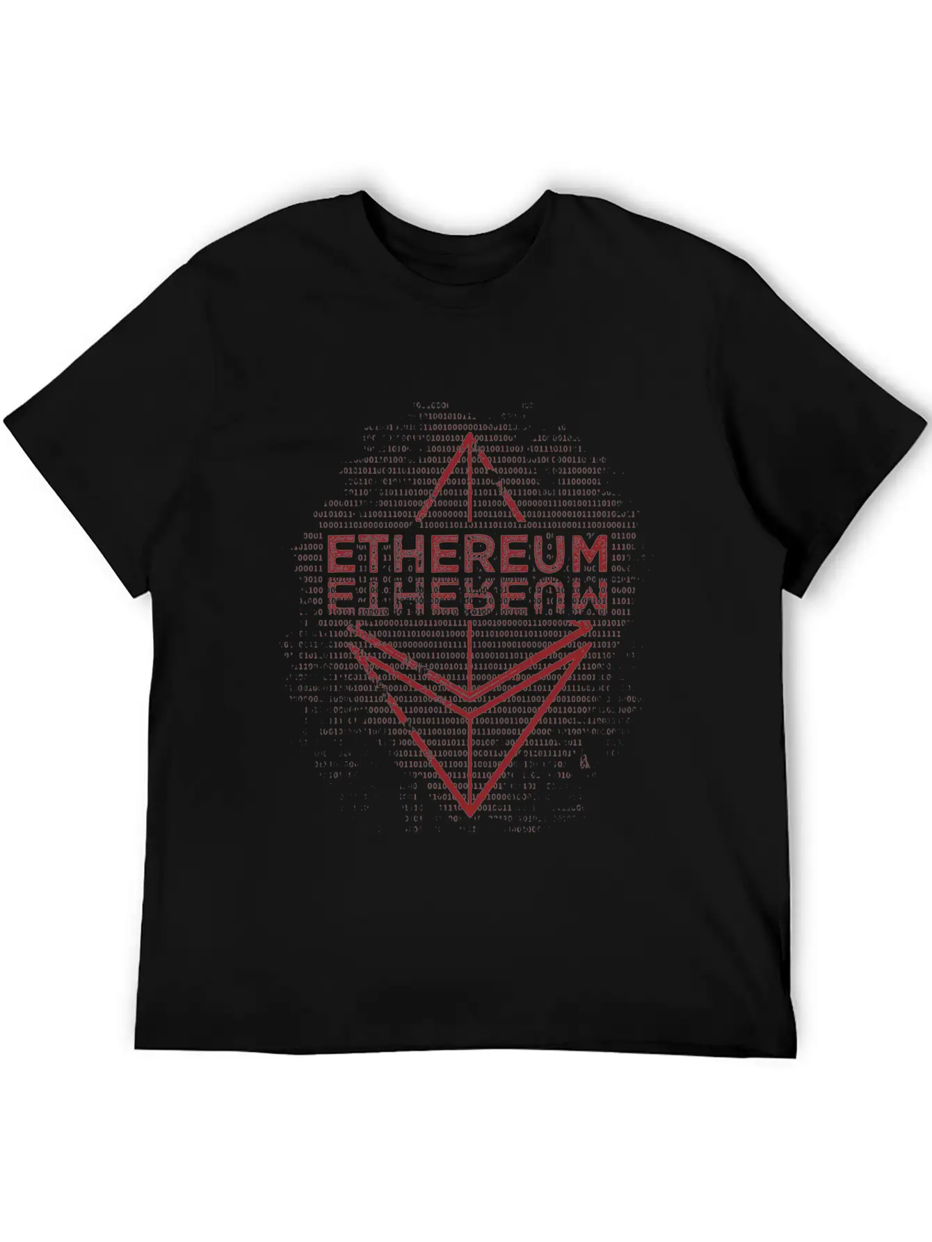 Ethereum Frontier Red Design On White Unisex Casual T-Shirt – Clean Design For Daily Comfort