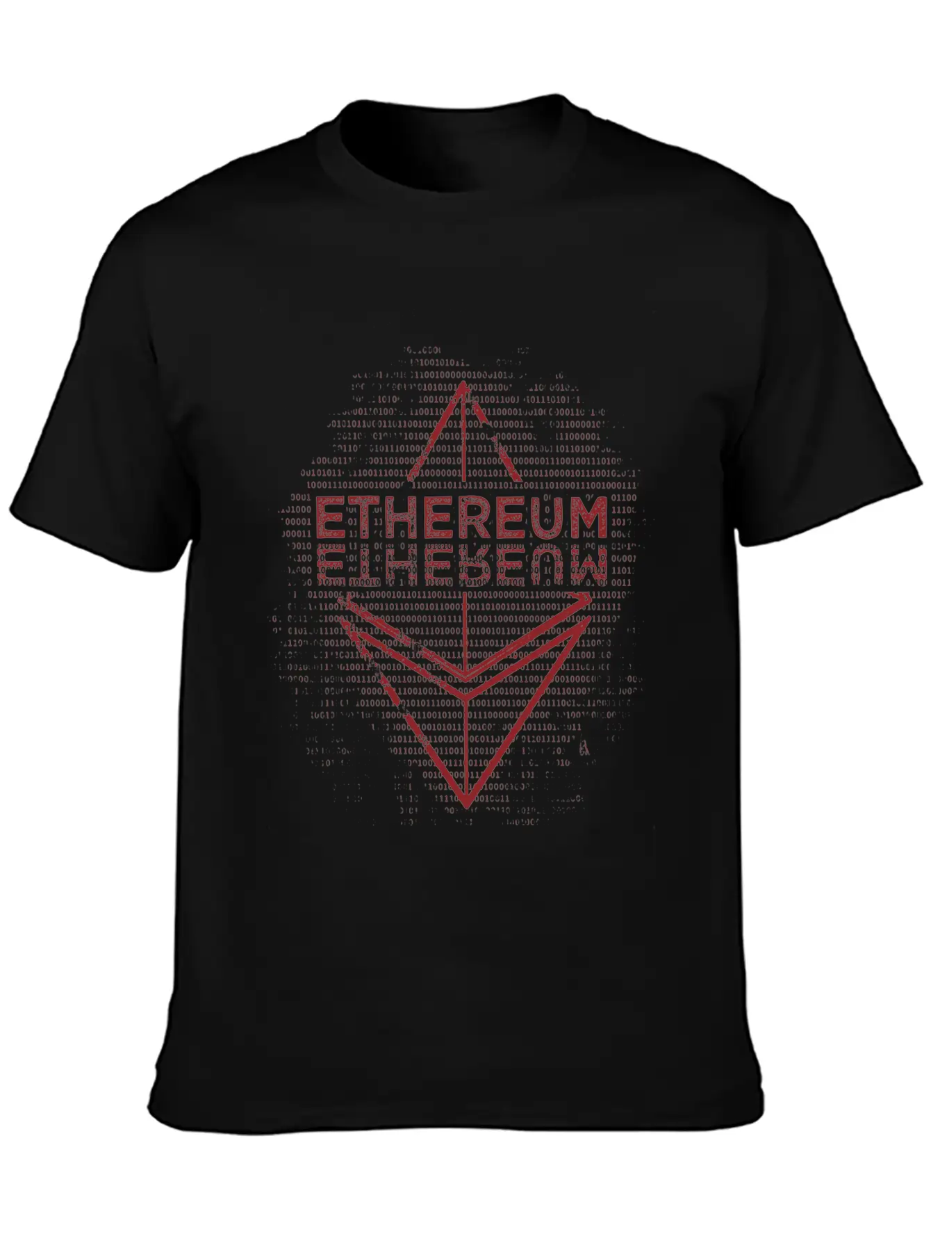 Ethereum Frontier Red Design On White Unisex Casual T-Shirt – Clean Design For Daily Comfort