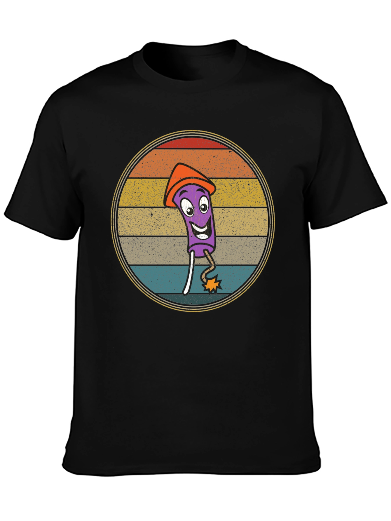Retro Cartoon Firecracker T-Shirt