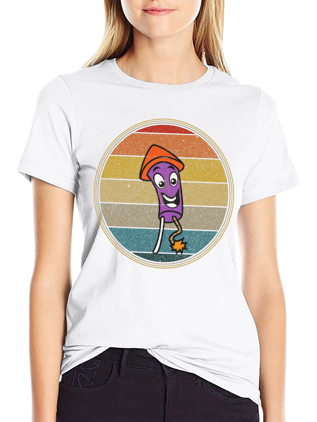 Retro Cartoon Firecracker T-Shirt