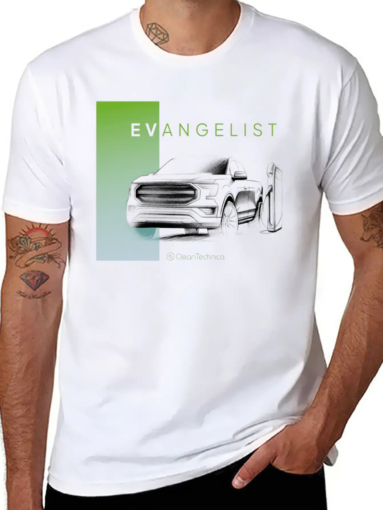 Evangelist Ford F 150 Lightning Unisex Short Sleeve Soft Cotton T-Shirt – Casual Everyday Wear
