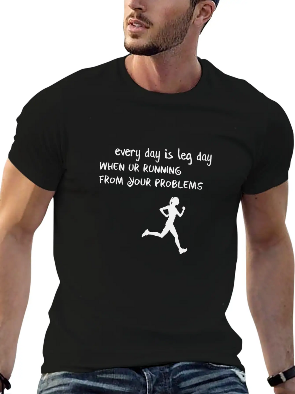 Every Day Is Leg Day Breathable Soft Cotton T-Shirt – Timeless Casual Look