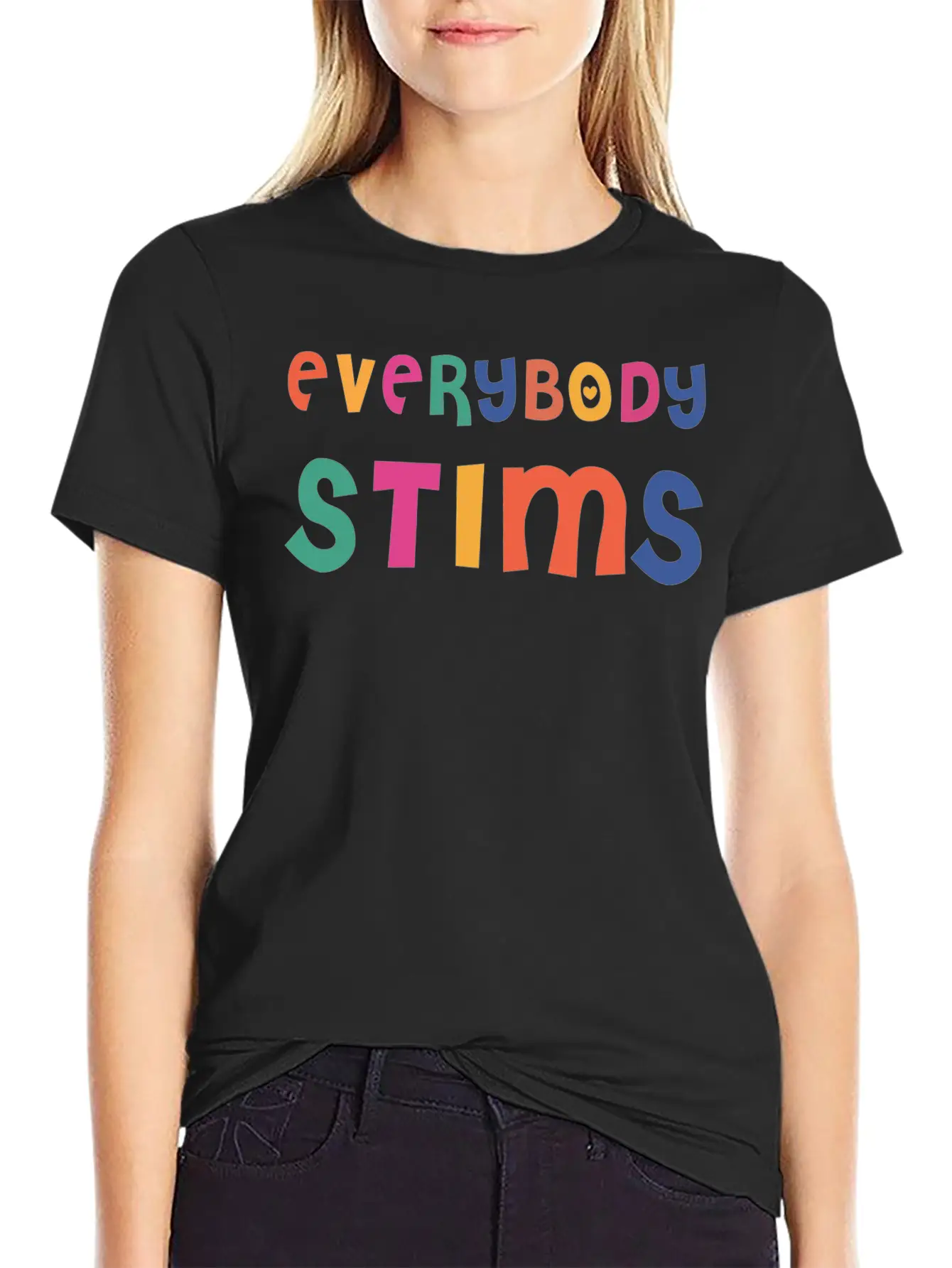Everybody Stims Blue Unisex Casual T-Shirt – Clean Design For Daily Comfort