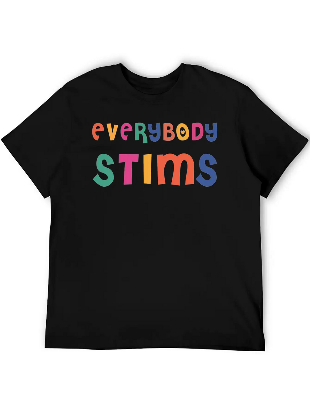 Everybody Stims Blue Unisex Casual T-Shirt – Clean Design For Daily Comfort