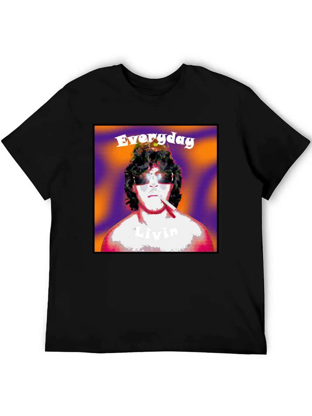 Everyday Livin Album Cover Stylish Everyday T-Shirt – Unisex Basic Cotton Tee