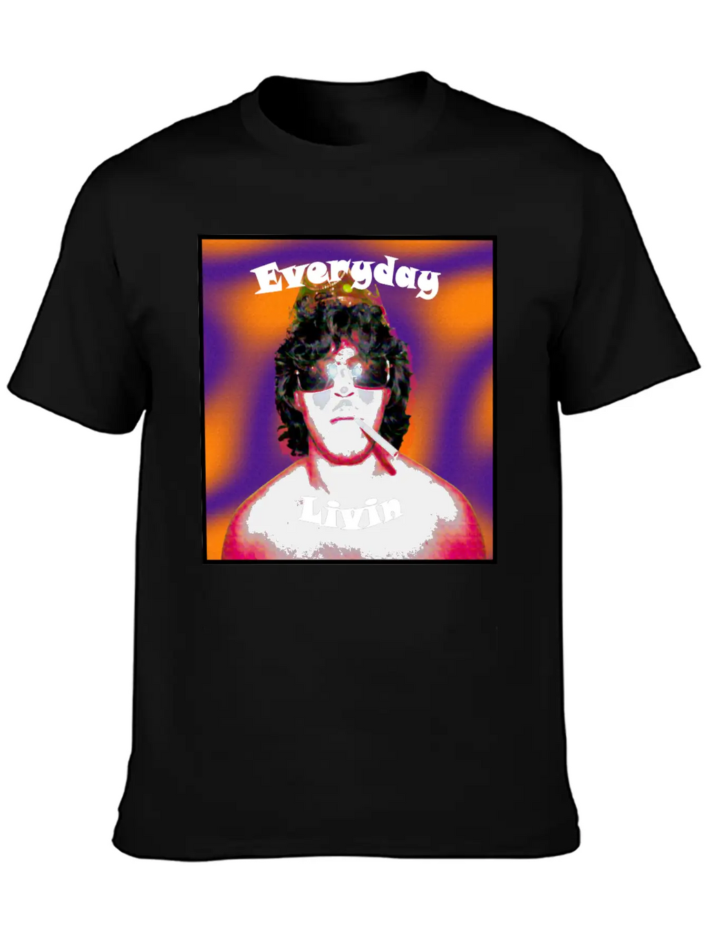 Everyday Livin Album Cover Stylish Everyday T-Shirt – Unisex Basic Cotton Tee