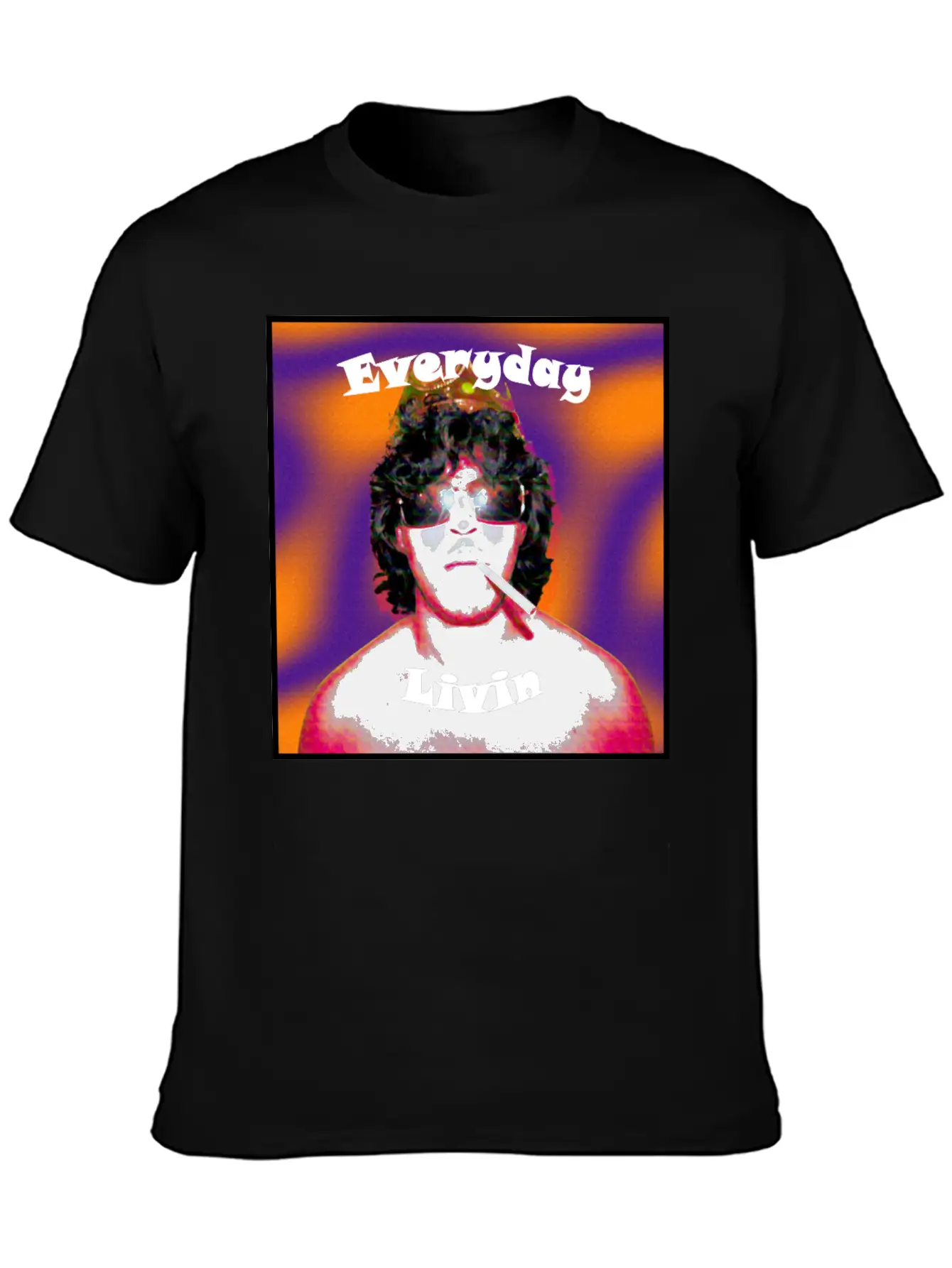 Everyday Livin Album Cover Stylish Everyday T-Shirt – Unisex Basic Cotton Tee