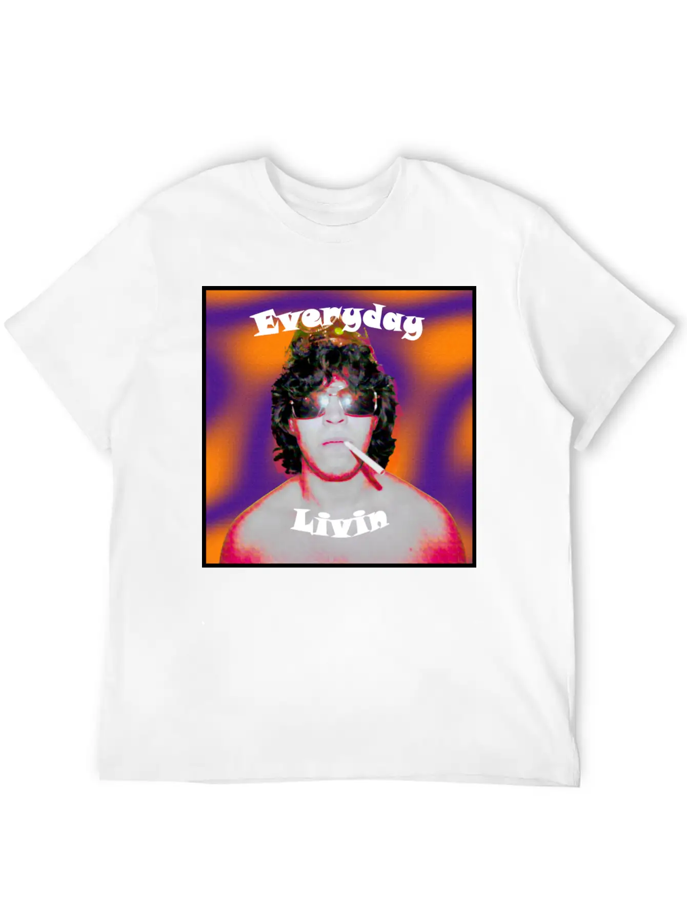 Everyday Livin Album Cover Stylish Everyday T-Shirt – Unisex Basic Cotton Tee