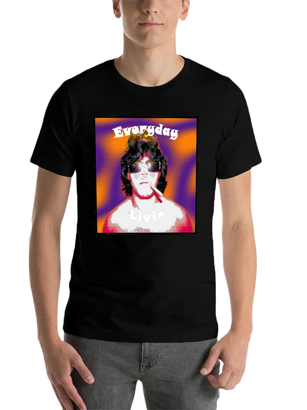 Everyday Livin Album Cover Stylish Everyday T-Shirt – Unisex Basic Cotton Tee