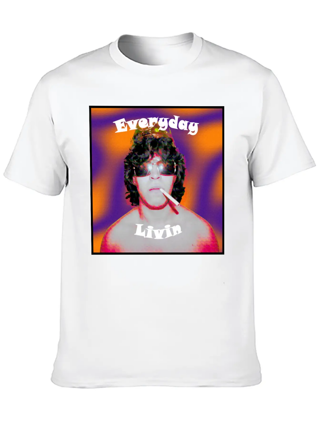 Everyday Livin Album Cover Stylish Everyday T-Shirt – Unisex Basic Cotton Tee