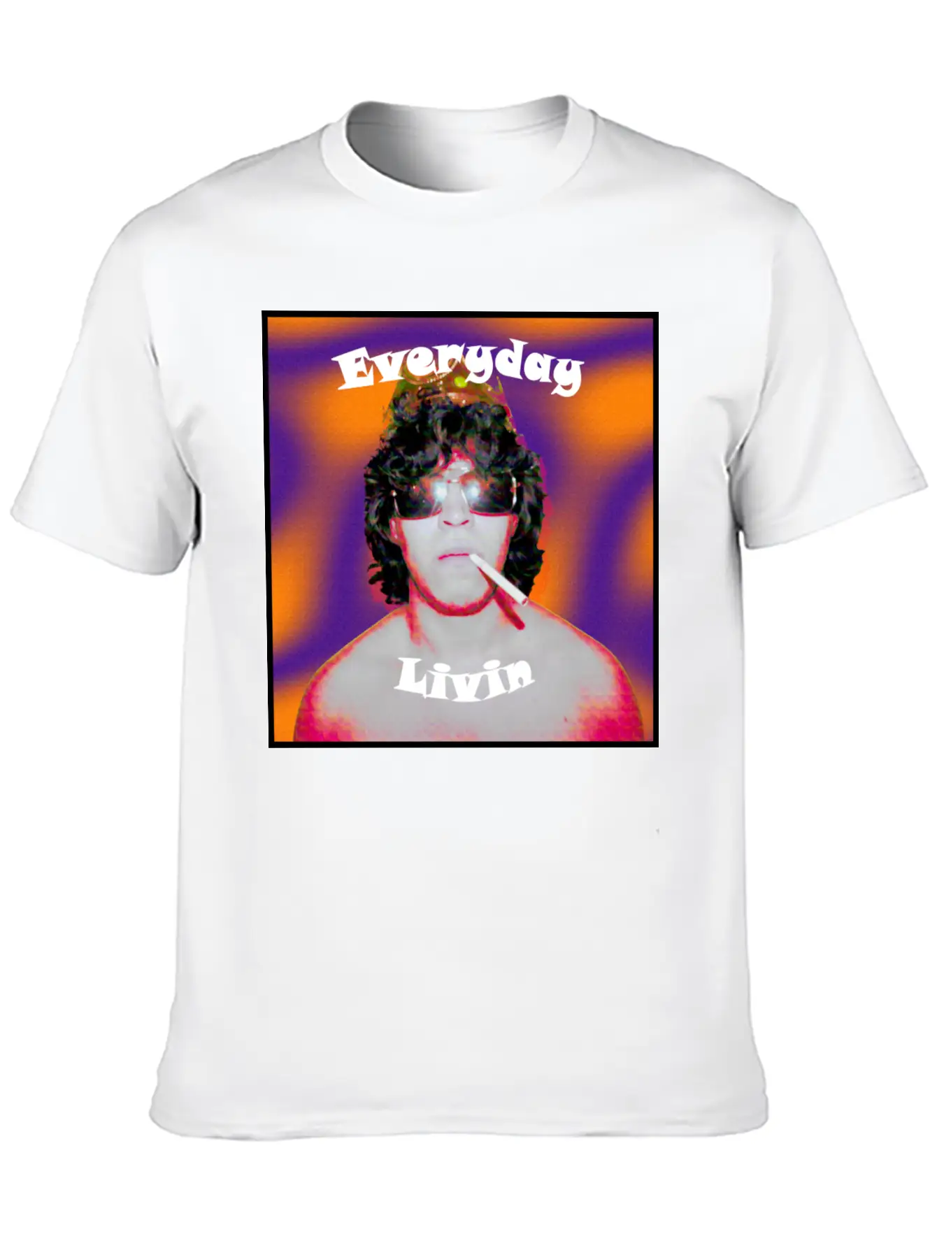 Everyday Livin Album Cover Stylish Everyday T-Shirt – Unisex Basic Cotton Tee