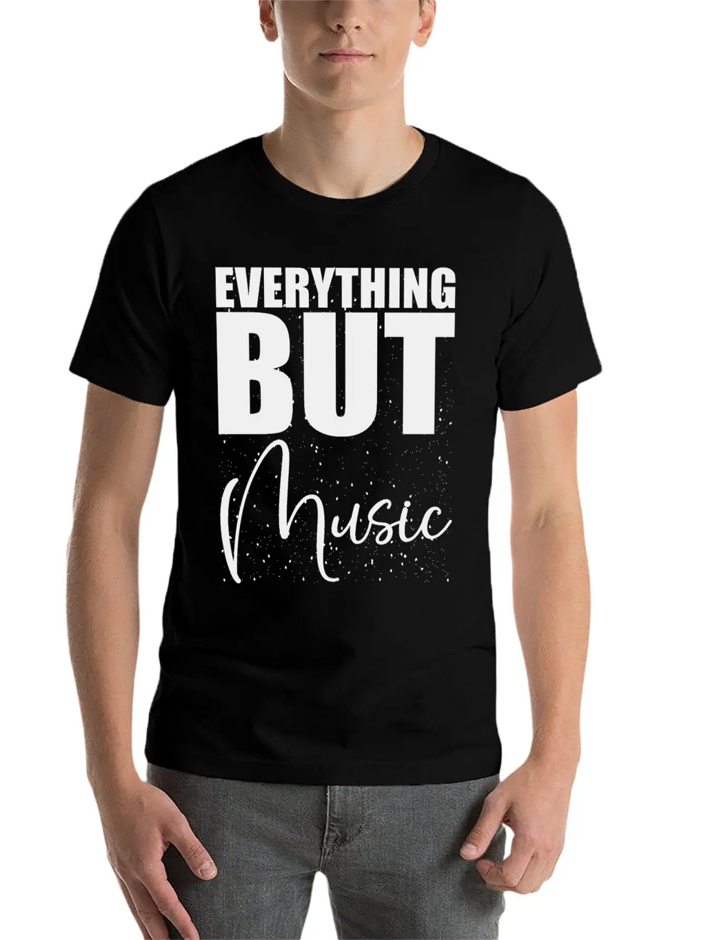 EVERYTHING BUT MUSIC Casual Graphic T-Shirt – Simple And Comfortable Daily Wear