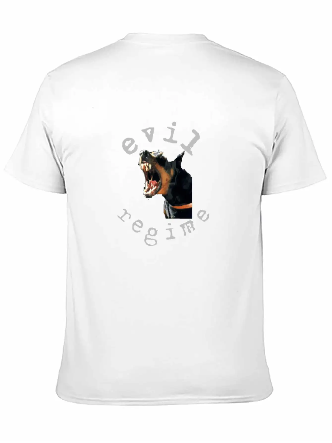 Evil Regime Black Shirt Mean Dog Unisex Short Sleeve Soft Cotton T-Shirt – Casual Everyday Wear