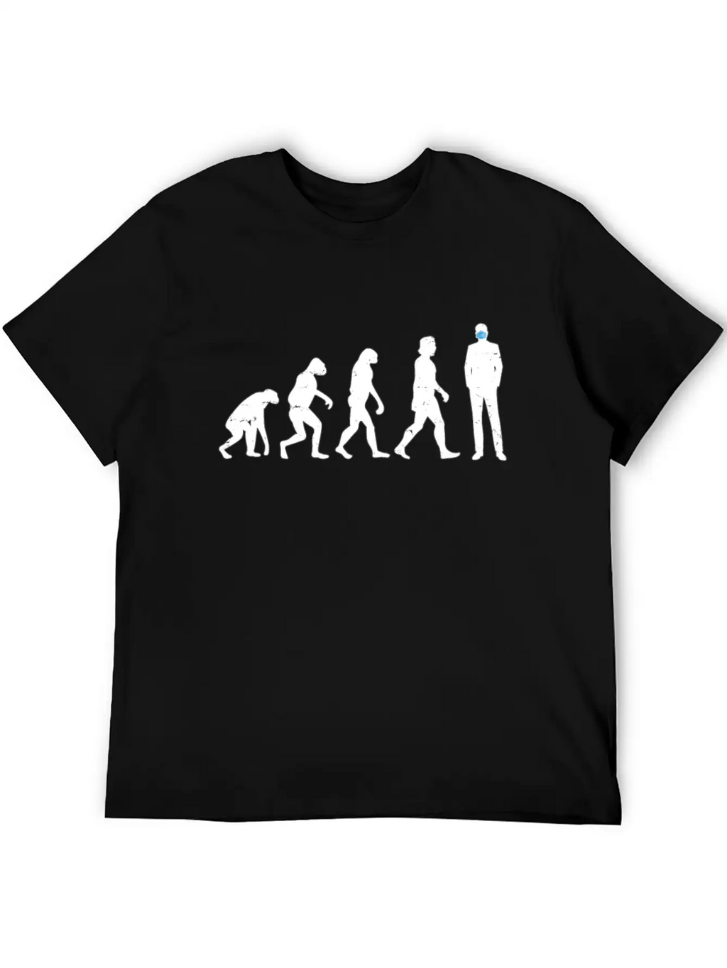 Evolution Of People - Human - Face Mask - Masked - Casual Graphic T-Shirt – Simple And Comfortable Daily Wear