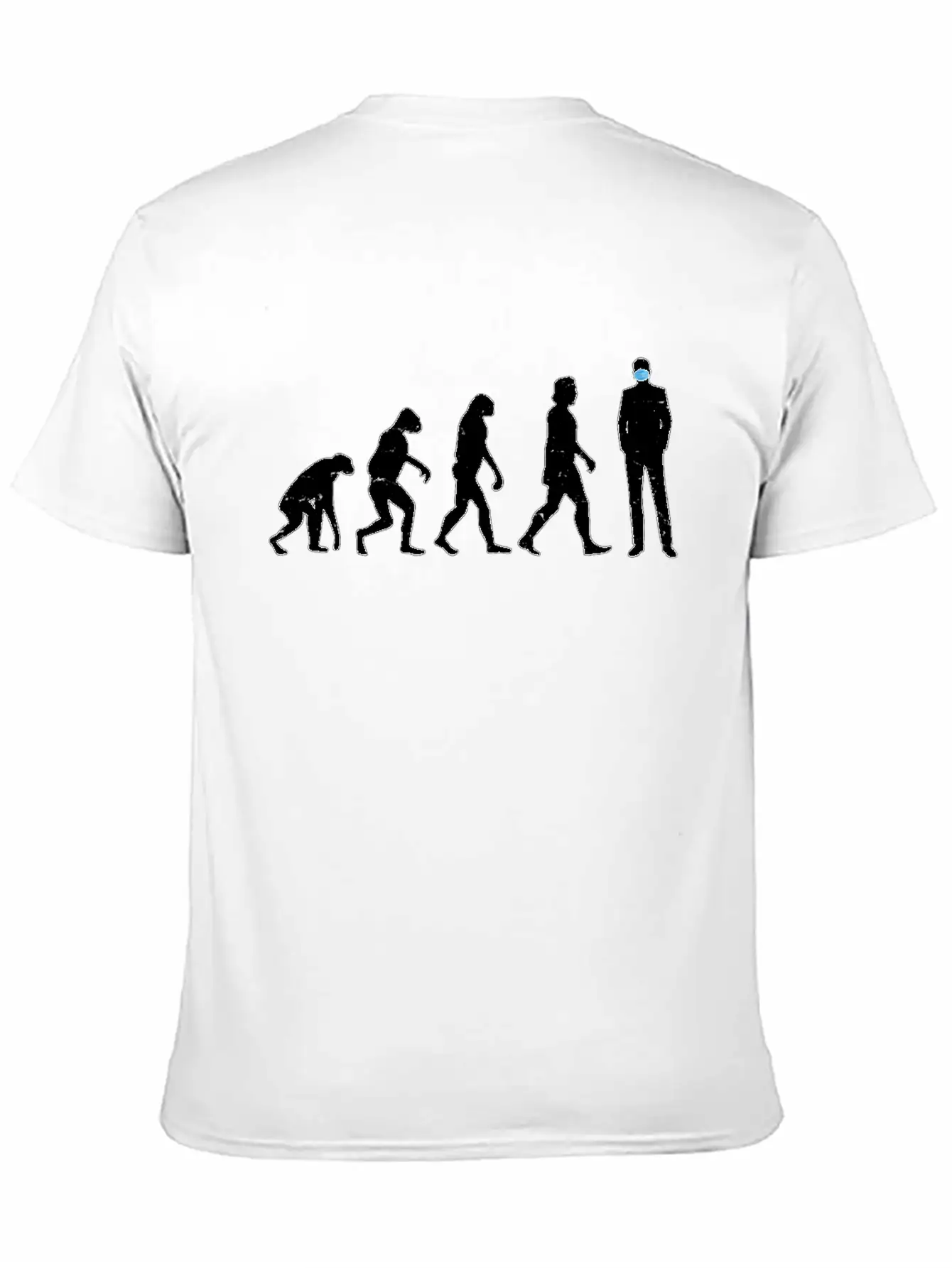 Evolution Of People - Human - Face Mask - Masked - Casual Graphic T-Shirt – Simple And Comfortable Daily Wear