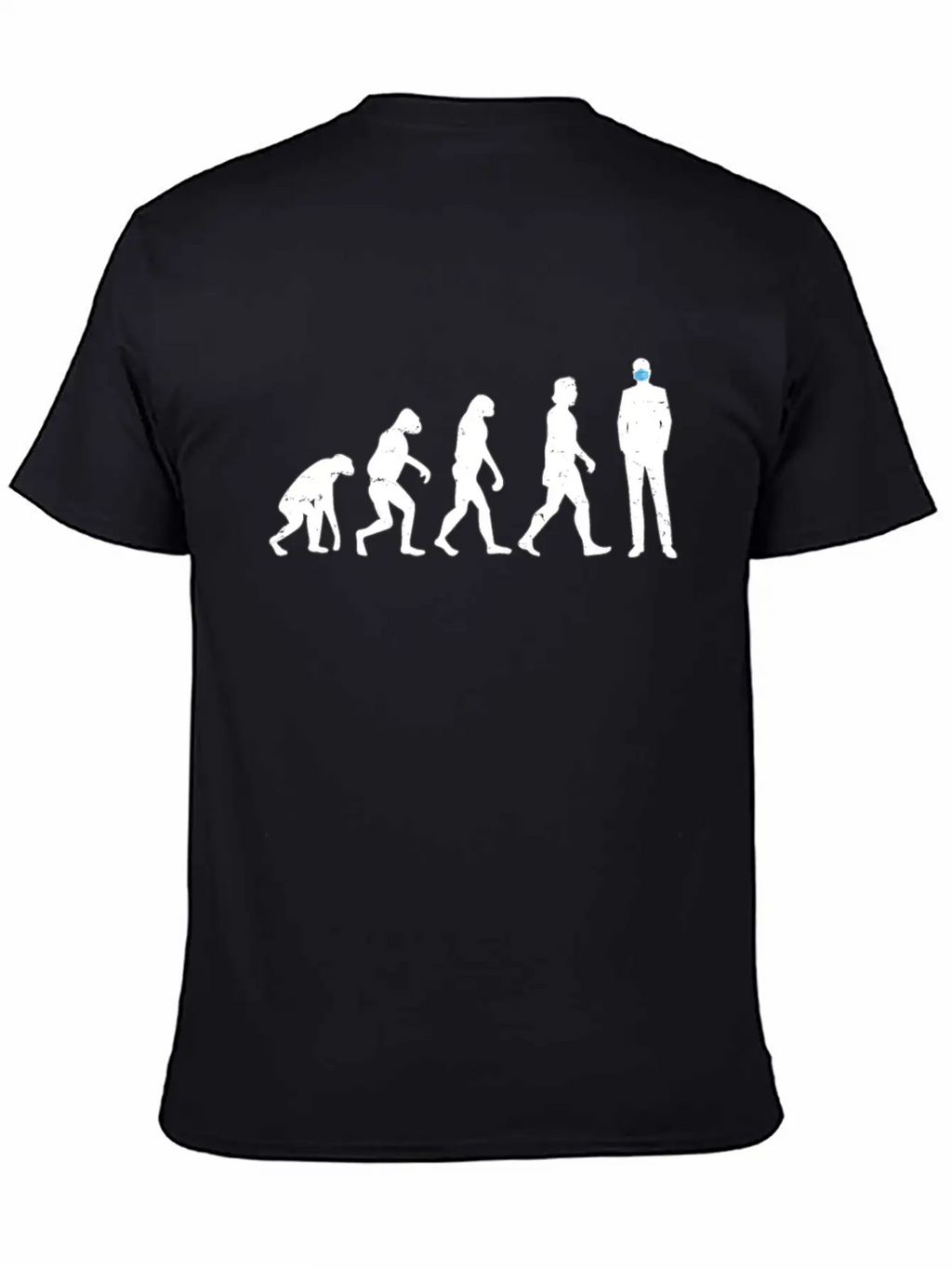 Evolution Of People - Human - Face Mask - Masked - Casual Graphic T-Shirt – Simple And Comfortable Daily Wear