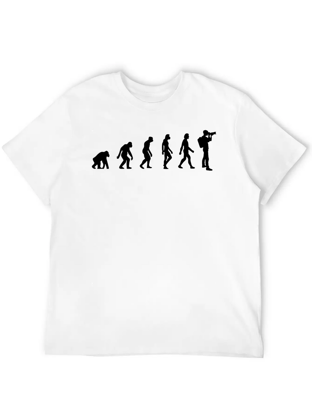 Evolution Of Photography Unisex Short Sleeve Soft Cotton T-Shirt – Casual Everyday Wear