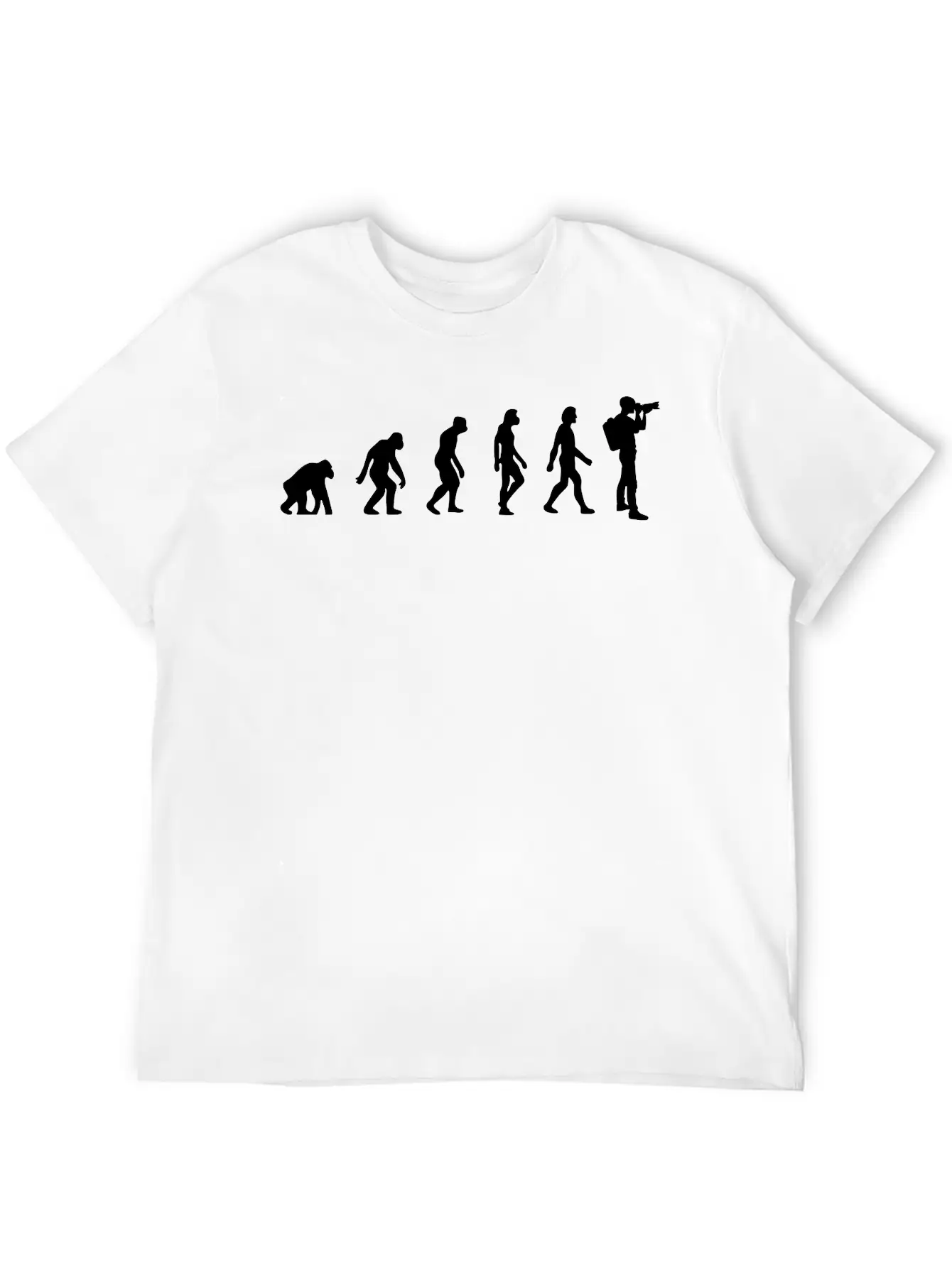 Evolution Of Photography Unisex Short Sleeve Soft Cotton T-Shirt – Casual Everyday Wear