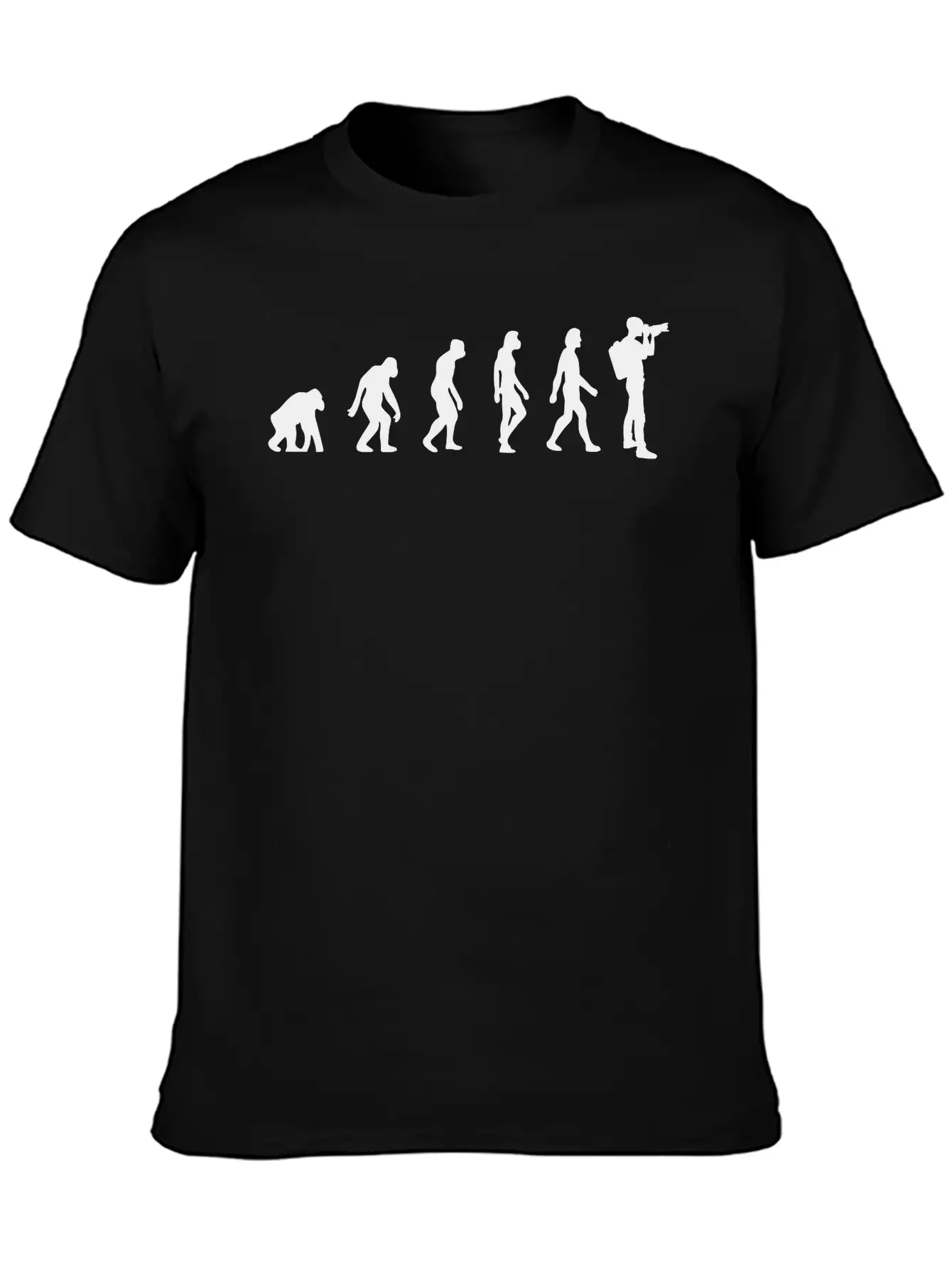 Evolution Of Photography Unisex Short Sleeve Soft Cotton T-Shirt – Casual Everyday Wear